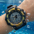 Dual Loto Análogo Digital Sport Sumergible/Azul