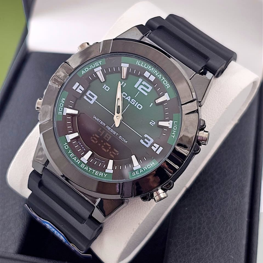 RELOJ CASIO AMW-874A-AZUL/NEG Analógico Digital